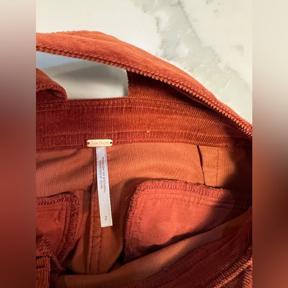 Free People Burn Orange Corduroy Dress - Picture 4 of 4